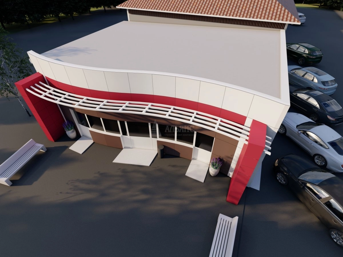 3D визуализация Шиномонтаж из сэндвич панелей - фото 4