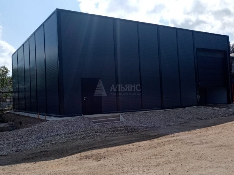 Гараж для грузовых автомобилей из сэндвич панелей - фото 2