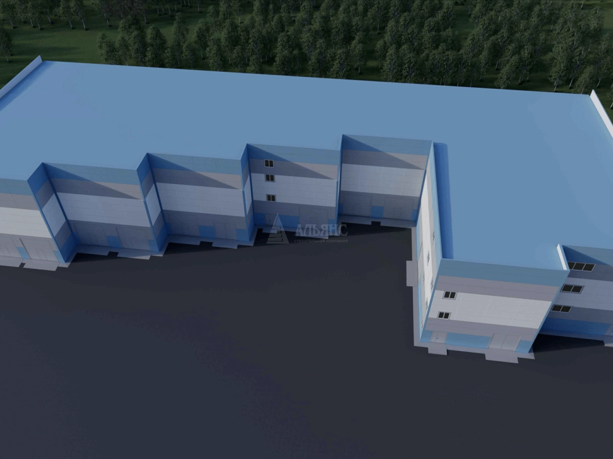 3D визуализация Склад из сэндвич-панелей - фото 8