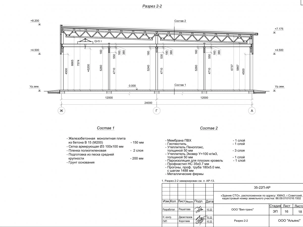 Планировка СТО из сэндвич-панелей -  фото 6