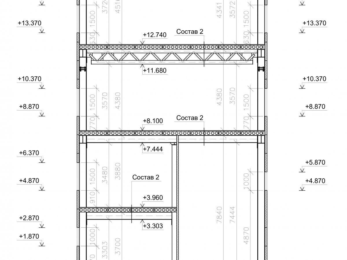Планировка Административно-бытовой комплекс из сэндвич-панелей -  фото 10